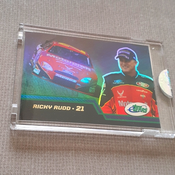 2003 Etopps Ricky Rudd Motorcraft Ford Encased Sealed Card - Picture 3 of 3